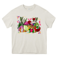 Cream mexican gnomes with coffee cups Heavy Core Tee - CTS Tumbler Store