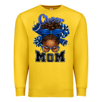 Lemon Cheer Mom Afro Messy Bun Premium Sweatshirt - texasbilliewilder
