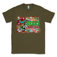 Army Green merry christmas western boots Classic Tee - AdoDesignShop