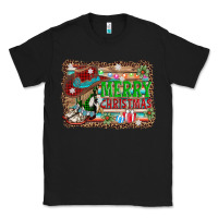 Black merry christmas western boots Classic Tee - AdoDesignShop