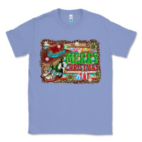 Colony Blue merry christmas western boots Classic Tee - AdoDesignShop