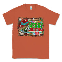Copper merry christmas western boots Classic Tee - AdoDesignShop