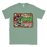 Sage merry christmas western boots Classic Tee - AdoDesignShop
