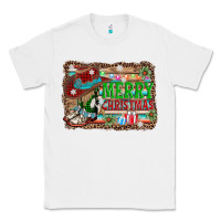 White merry christmas western boots Classic Tee - AdoDesignShop