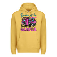 Antique Gold queen of the camper Premium Hoodie - JahusDesignShop