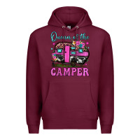 Burgundy queen of the camper Premium Hoodie - JahusDesignShop