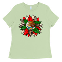Matcha mexican flag sunflower Ladies Tee - Zillion Design Studio