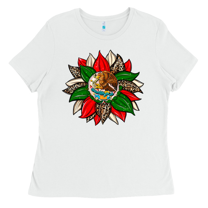 Mexican Flag Sunflower Ladies Tee by Zillion Design Studio | Teevron