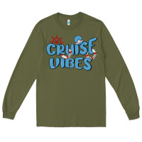 Army Green cruise vibes Long Sleeve Tee - MaliasSmallBusiness