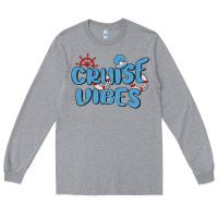 Heather Grey cruise vibes Long Sleeve Tee - MaliasSmallBusiness