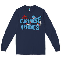Navy cruise vibes Long Sleeve Tee - MaliasSmallBusiness