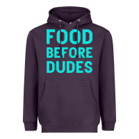 Plum Food Before Dudes Heavyweight Hoodie - Bettercallsaul