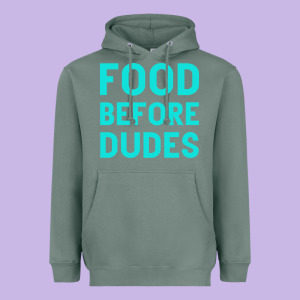 Food Before Dudes Heavyweight Hoodie Designed By Bettercallsaul