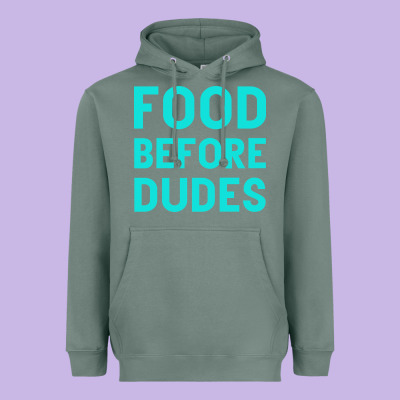 Food Before Dudes Heavyweight Hoodie Designed By Bettercallsaul