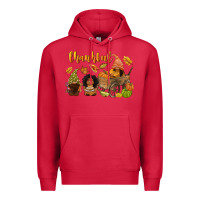 Cardinal Thankful afro gnome Premium Hoodie - NancyCooperArtShop