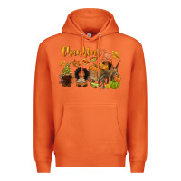 Carrot Thankful afro gnome Premium Hoodie - NancyCooperArtShop