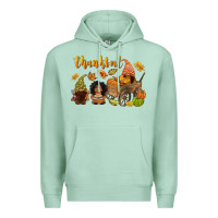 Seafoam Thankful afro gnome Premium Hoodie - NancyCooperArtShop