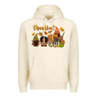 Tofu Thankful afro gnome Premium Hoodie - NancyCooperArtShop