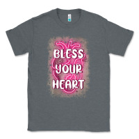 Charcoal Heather bless your heart Classic Tee - MaliasSmallBusiness