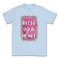 Dusty Blue bless your heart Classic Tee - MaliasSmallBusiness