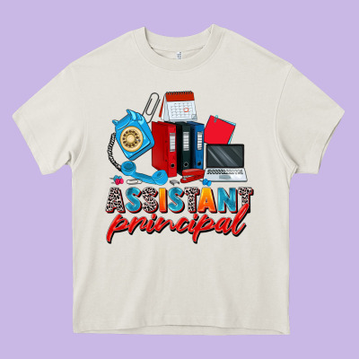 Assistant Principal Heavy Core Tee Designed By Zillion Design Studio