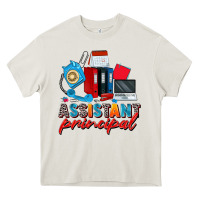 Cream assistant principal Heavy Core Tee - Zillion Design Studio