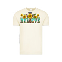 Vintage Arctic western believe sunflowers flowers Vintage Tee - BarkalooDesign