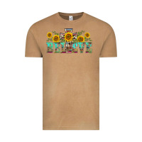 Vintage Camel western believe sunflowers flowers Vintage Tee - BarkalooDesign