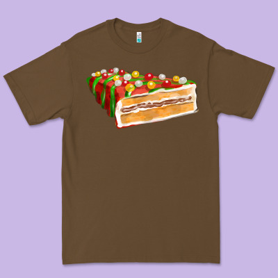 Red Christmas Cake Fa Element 1 Premium Tee Designed By Fadigitalartstudio
