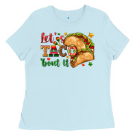 Baby Blue Let's Taco 'Bout It Ladies Tee - texasbilliewilder
