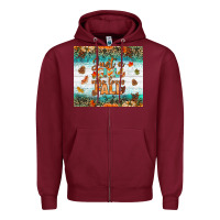 Burgundy Just A Girl Who Loves Fall Tumbler Zipper Hoodie - BundleAndBundleShop