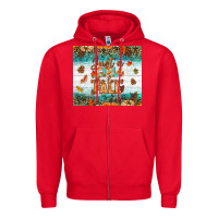 Red Just A Girl Who Loves Fall Tumbler Zipper Hoodie - BundleAndBundleShop