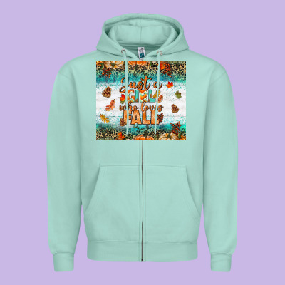 Just A Girl Who Loves Fall Tumbler Zipper Hoodie Designed By Bundleandbundleshop