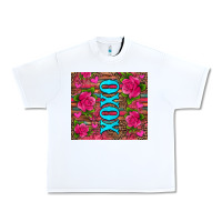 White xoxo valentine's day pink roses and hearts Urban Heavy Tee - Jasminsmagicworld