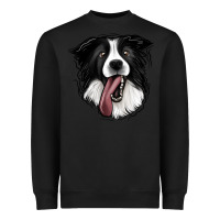 Black Border Collie Heavyweight Sweatshirt - Jasminsmagicworld