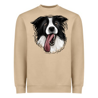 Mushroom Border Collie Heavyweight Sweatshirt - Jasminsmagicworld