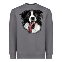 Storm Border Collie Heavyweight Sweatshirt - Jasminsmagicworld