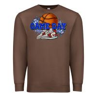 Chestnut Game day Basketball Premium Sweatshirt - NancyCooperArtShop