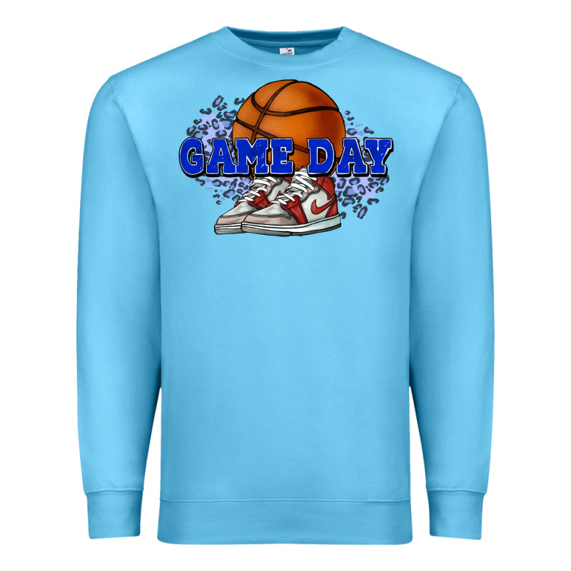 Game Day Basketball Premium Sweatshirt by NancyCooperArtShop | Teevron