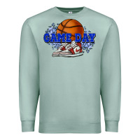 Seafoam Game day Basketball Premium Sweatshirt - NancyCooperArtShop