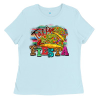 Baby Blue Taco Fiesta Ladies Tee - texasbilliewilder