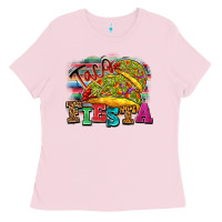 Bubblegum Pink Taco Fiesta Ladies Tee - texasbilliewilder