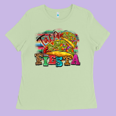 Taco Fiesta Ladies Tee Designed By Texasbilliewilder