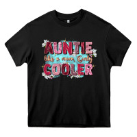 Black auntie like mom only cooler Heavy Core Tee - Zillion Design Studio