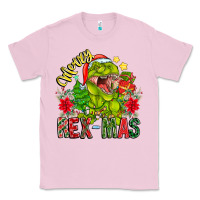 Bubblegum Pink Merry Rexmas Classic Tee - CowhideDigitalArt