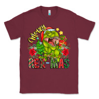 Burgundy Merry Rexmas Classic Tee - CowhideDigitalArt