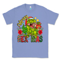 Colony Blue Merry Rexmas Classic Tee - CowhideDigitalArt