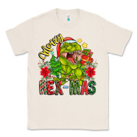 Natural Merry Rexmas Classic Tee - CowhideDigitalArt