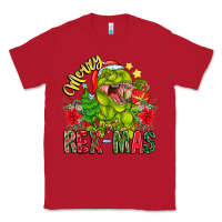 Red Merry Rexmas Classic Tee - CowhideDigitalArt