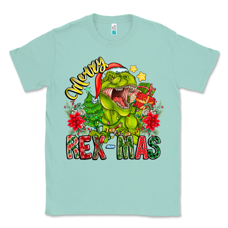 Merry Rexmas Classic Tee by CowhideDigitalArt | Teevron